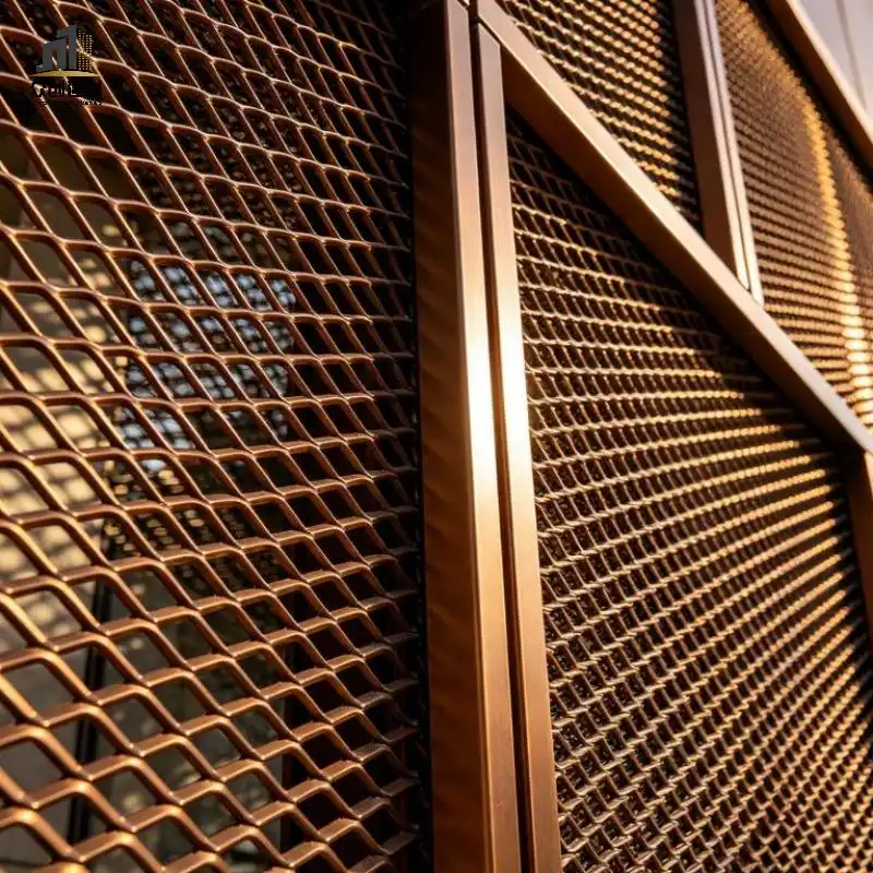 PVDF Coated Aluminum Expanded Mesh Facade | Custom Architectural Metal Cladding